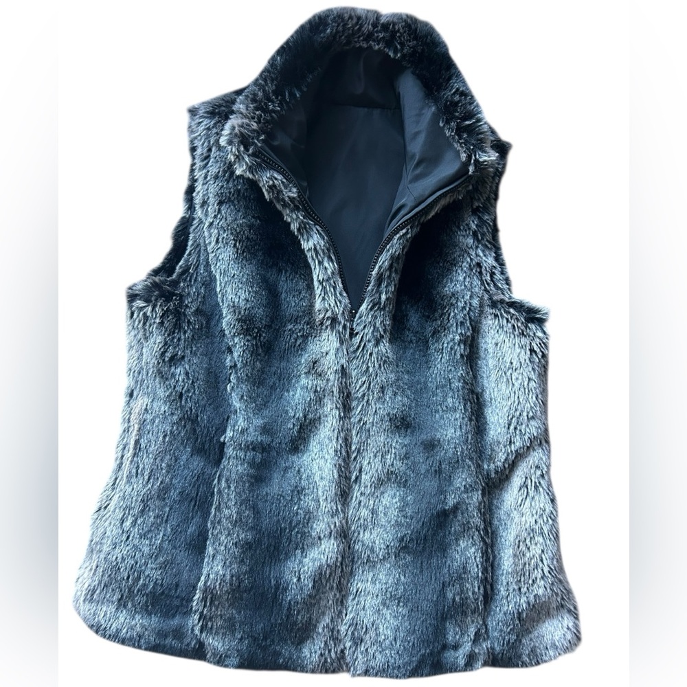 Kristen Blake Reversible Faux Fur Vest Small